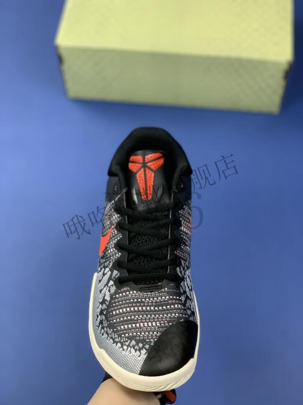 莆田定制球鞋mamba rage曼巴精神4代黑红气垫耐磨实战篮球鞋男908974