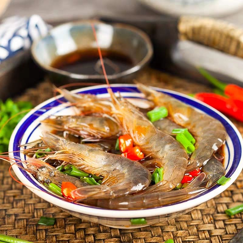 醉虾炝虾生腌开罐即食2瓶价格甜辣鲜活网红罐装生呛盐城海鲜特产七天