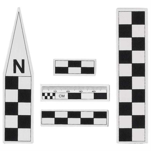 文物考古比例尺器物摄影拍照31040厘米指北针摄影参照比例尺 40cm黑白