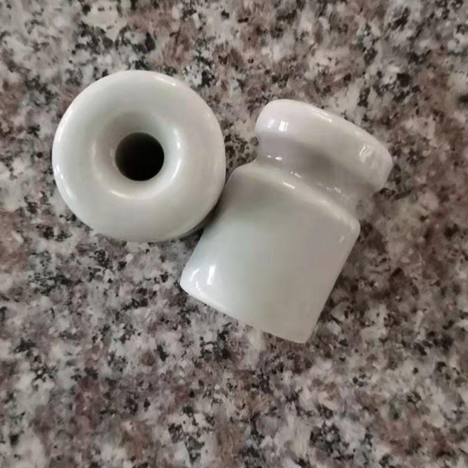 空心电力接线柱陶瓷绝缘子电线缠绕固定瓷葫芦小瓷瓶带螺丝空心接线柱