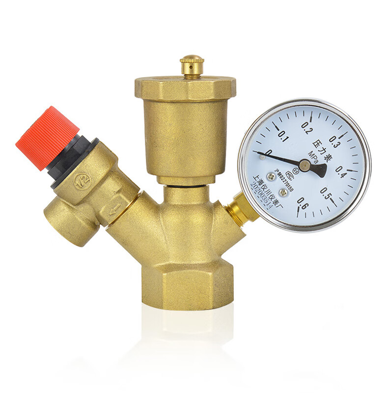 多乾华 减压阀自来水安全阀黄铜加厚防爆锅炉自动排气阀泄压阀自来水
