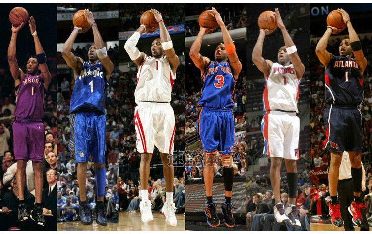 滕讯体育nba专营麦迪球衣1号猛龙卡特复古魔术队球裤美式篮球服套装男