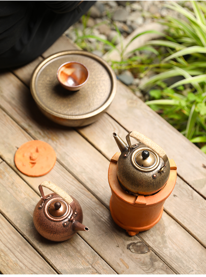 名媛时代若容茶艺铜壶烧水壶手工铜壶煮茶铜壶茶艺烧水壶茶道仿古小铜