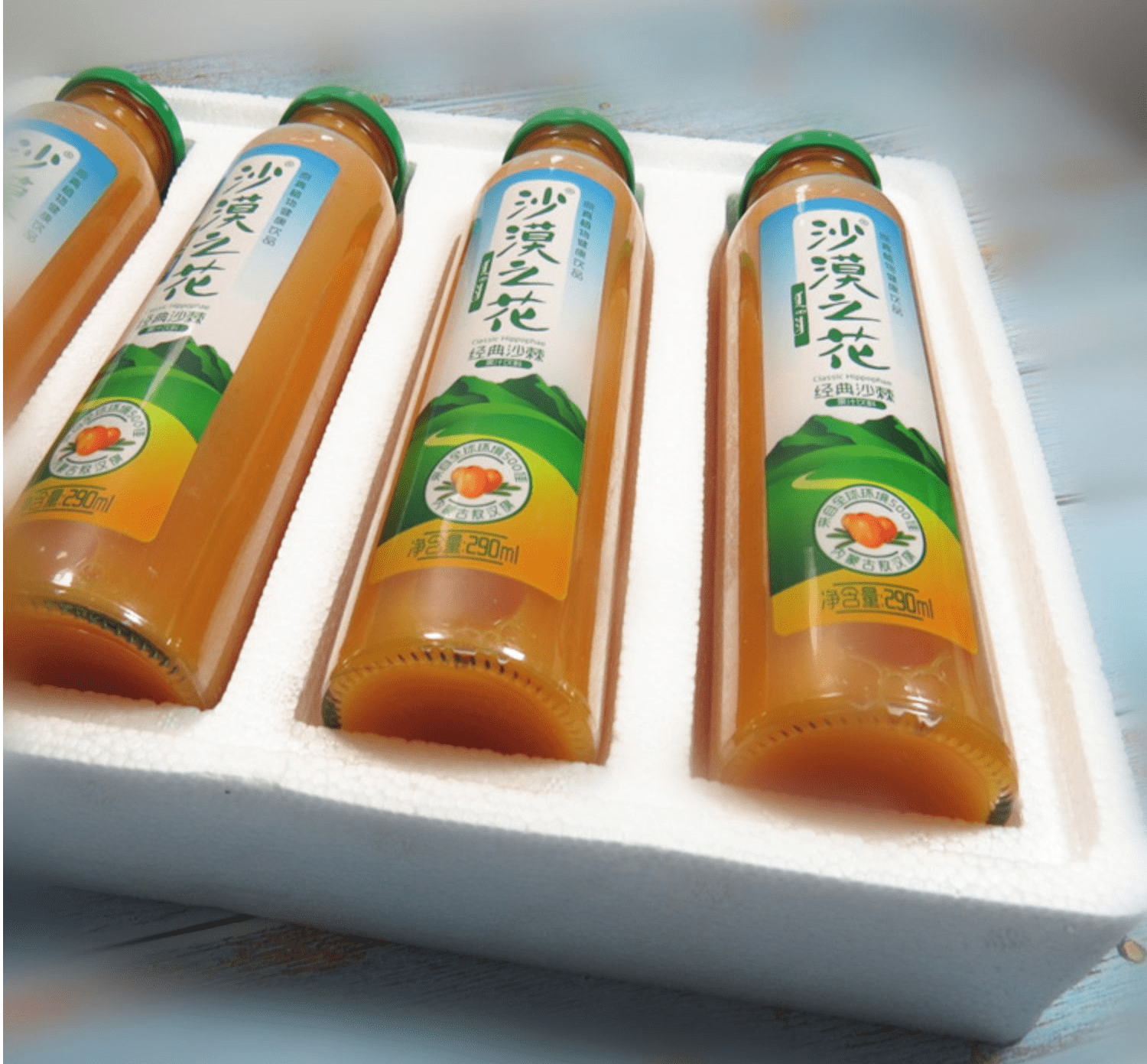 【官方旗舰】沙漠之花沙棘汁 内蒙古赤峰敖汉沙棘饮料果汁原浆 杏仁乳