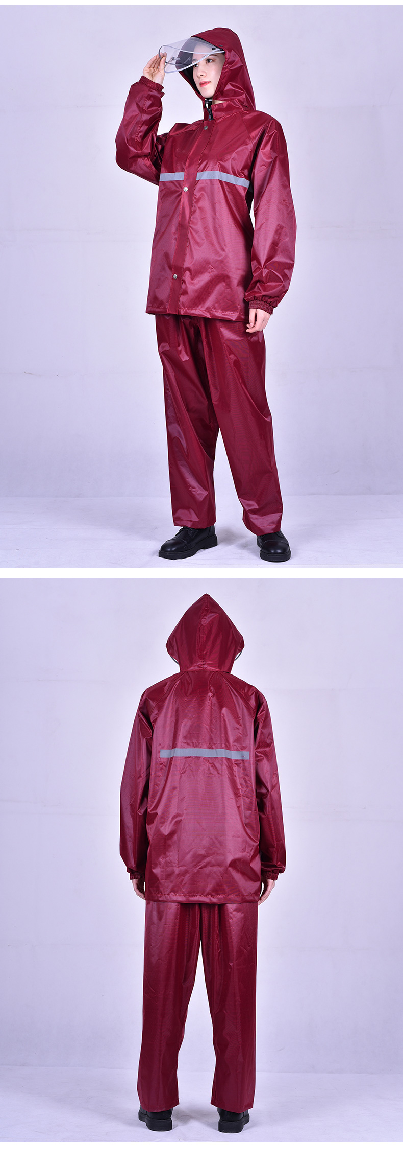 防水透气摩托车雨天骑行服夏季雨衣雨裤套装女长款全身防暴雨服骑行男