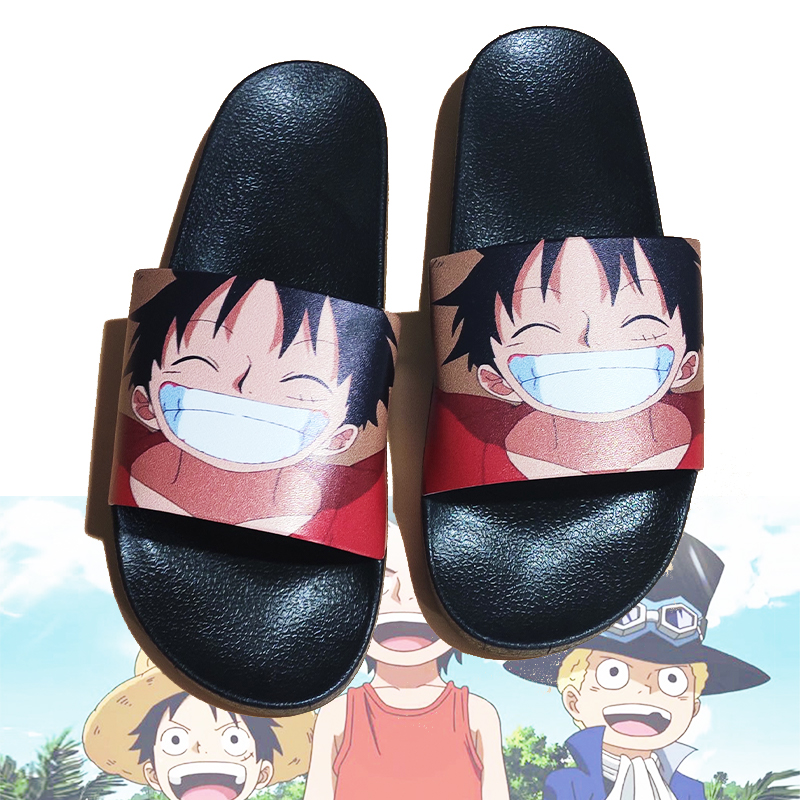 海贼王路飞拖鞋男夏室内家用洗澡火影水墨外穿软底个性新款新款路飞45