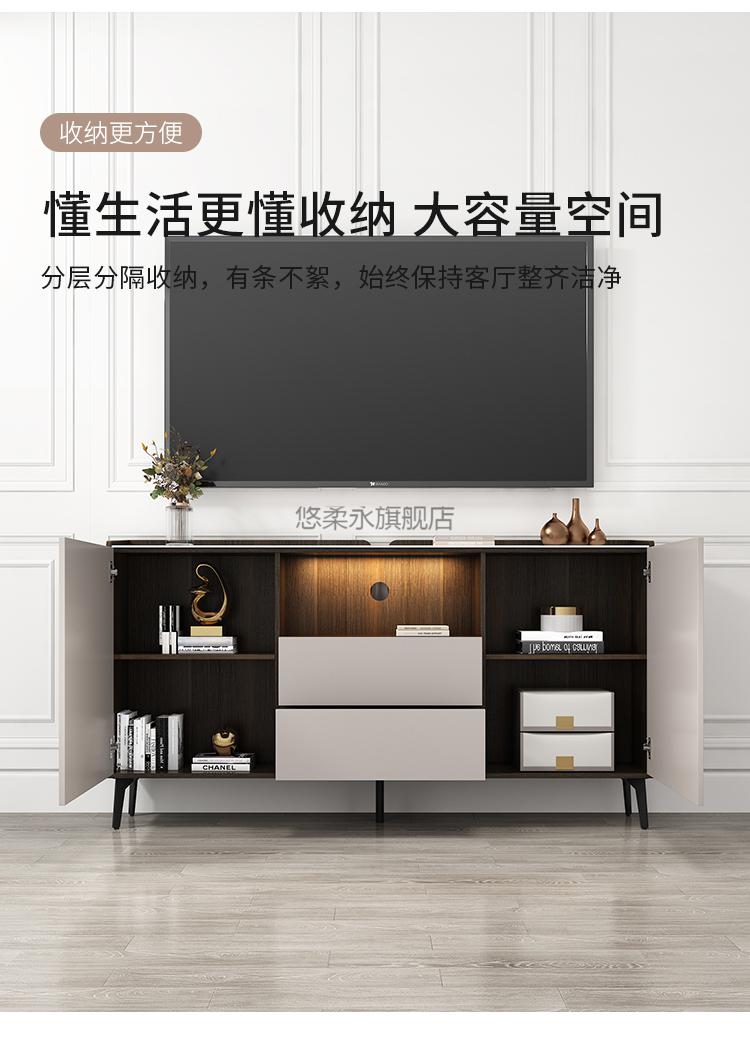 官方旗舰主卧床尾电视柜高款现代简约轻奢小户型房间床尾储物柜主卧置