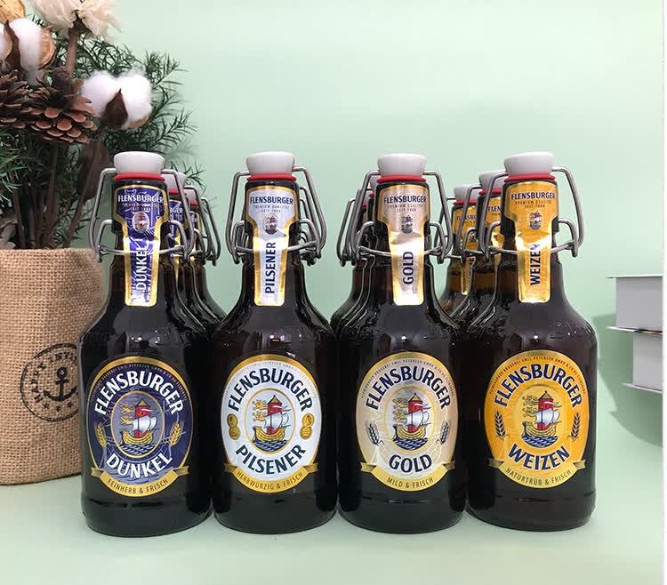 德国原装进口弗林博格啤酒330ml*24瓶装小麦酒焦麦芽黑啤整箱 弗林