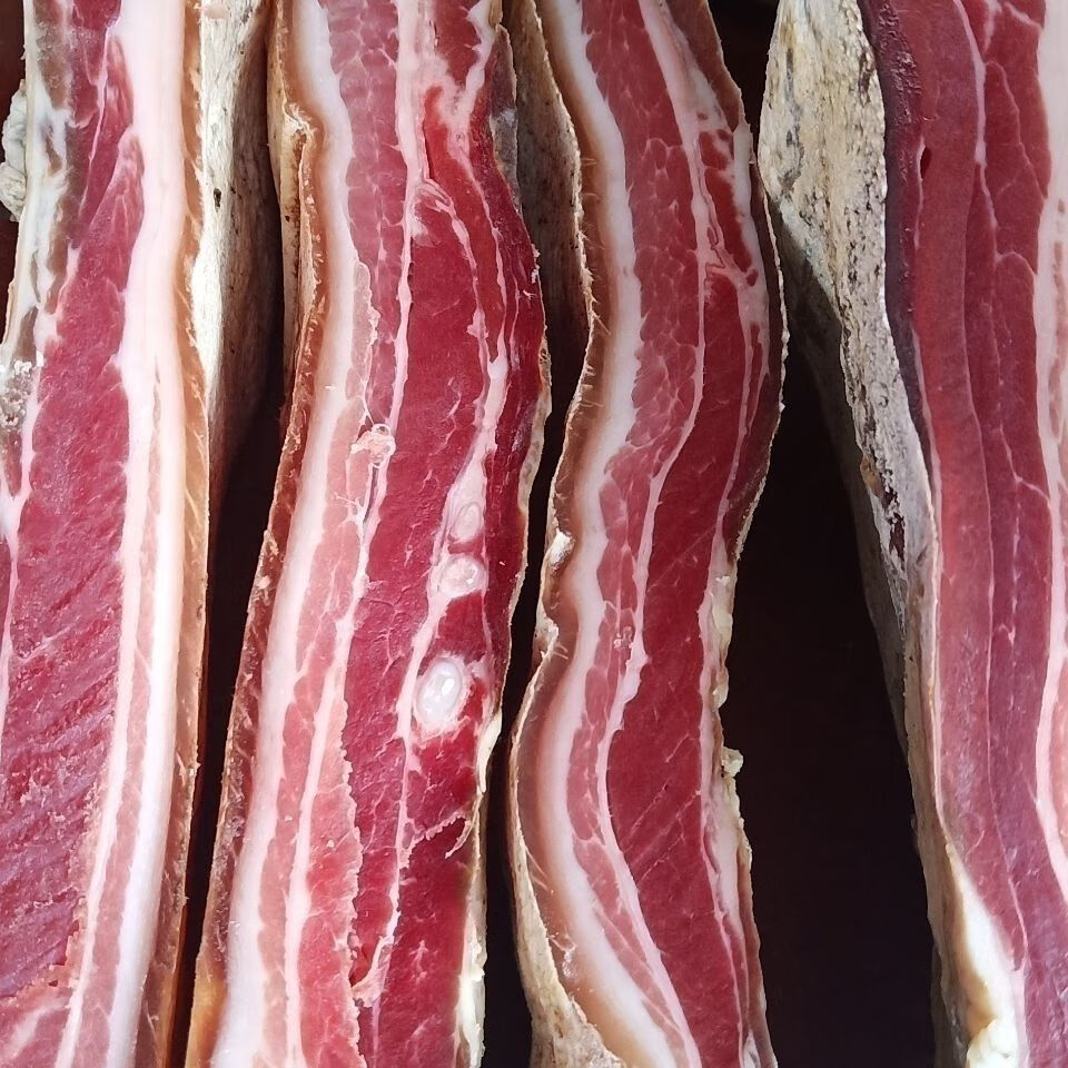 老腊肉五花肉宣威农家腊肉风干咸肉云南特产土猪腊肉瘦腊肉 2000克