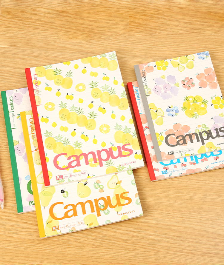 千百怡恋国誉(kokuyo)campus无线装订本笔记本子记事本·清凉水果本