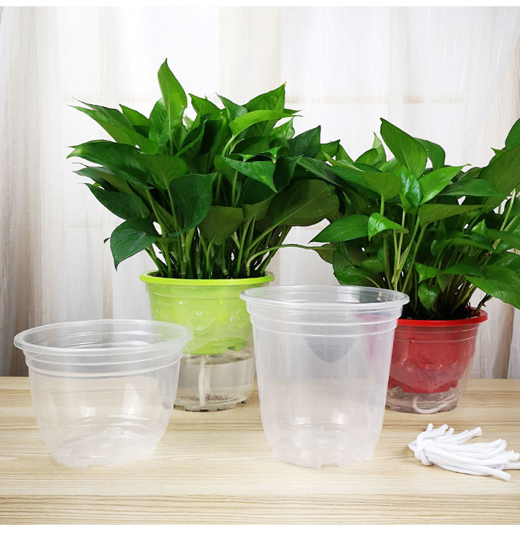 【精选】绿萝懒人自动吸水盆塑料盆栽花盆托盘客厅盆子批发加仑盆