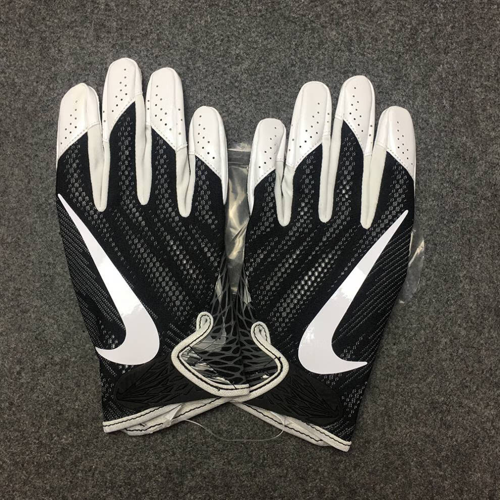 美式橄榄球手套外接级飞盘手套 8 白色 橙勾 xl【图片 价格 品牌 报价