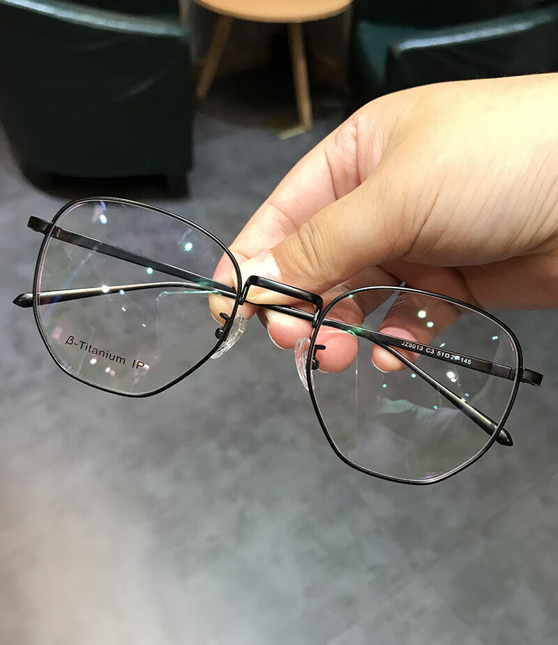 名逸眼镜框超轻钛复古男女镜框大框加宽可配眼镜架潮款防蓝光装饰护目