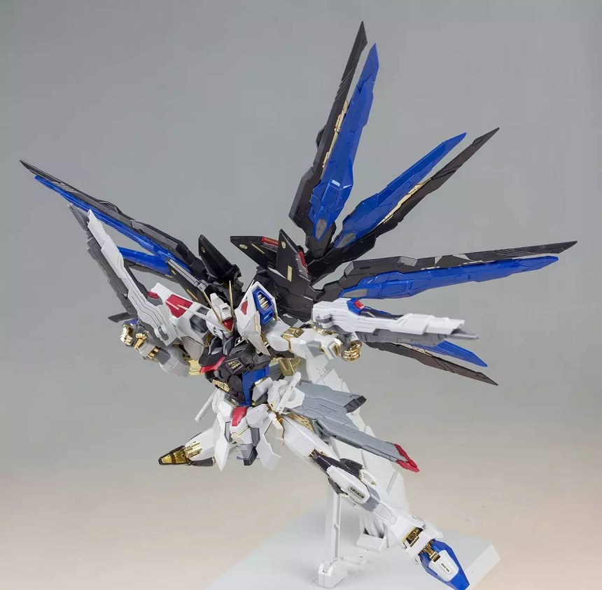 大班8802mb强袭自由突击强袭喷镀拼装模型带地台光翼