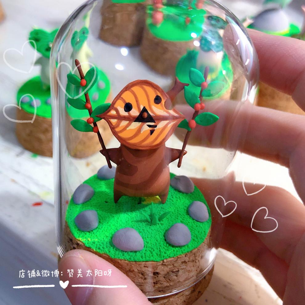 万代bandai塞尔达传说旷野之息呀哈哈克洛格粘土摆件可爱节日礼物h