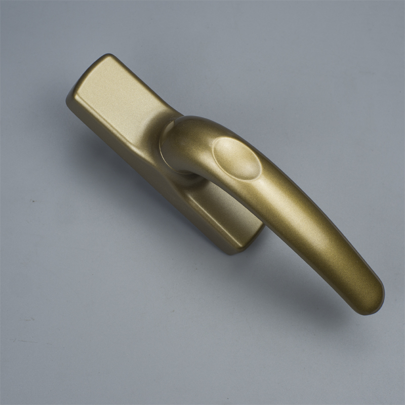 平开窗把手 内倒窗执手 断桥铝门窗五金配件 窗户拉手 喷涂金色执手【