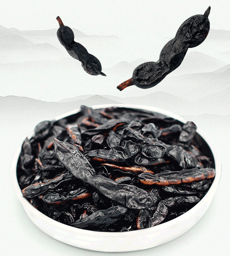 槐角茶野生槐果炒国槐子九蒸九晒清便茶槐实茶槐角槐豆槐连豆