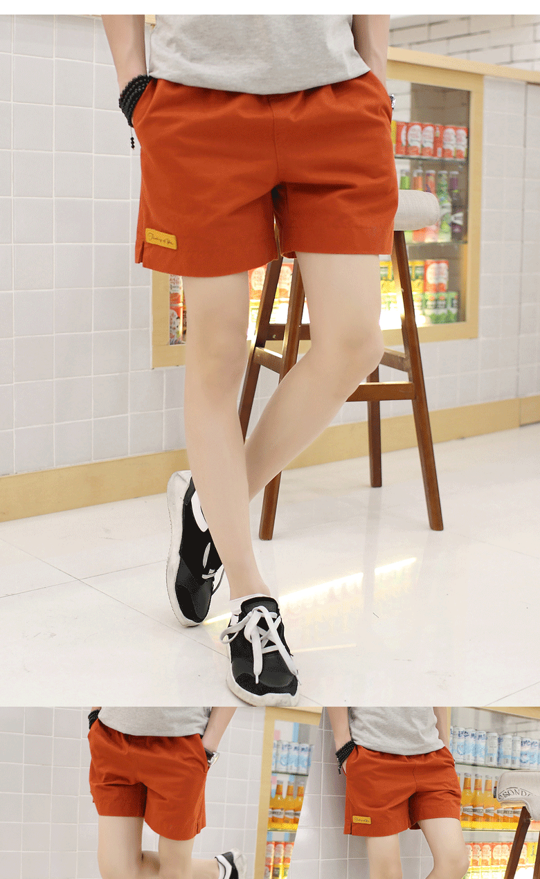 年货节男士大码运动棉三分短裤宽松夏季男式3分沙滩裤休闲热裤四分裤