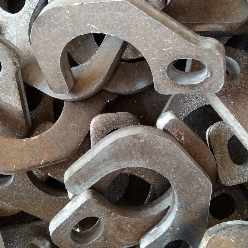 建筑工地木工新型卡管器钢管卡子螺杆拉紧器钢管固定钢板钩子 10个