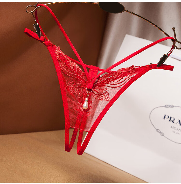 成人情趣内衣性感内裤丁字裤诱惑开档女激情套装透绣花变态角色扮演