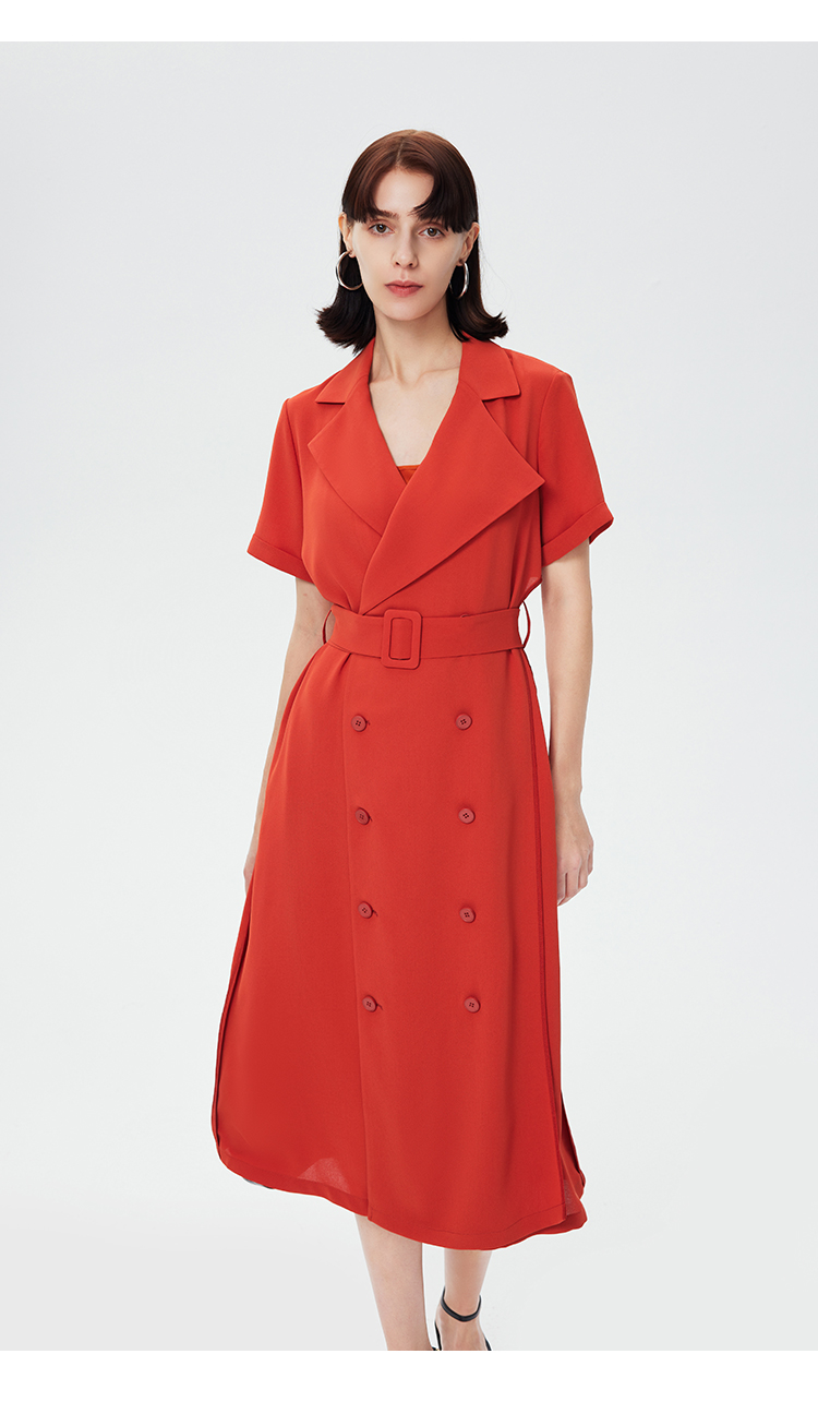 goobgsgb谷邦连衣裙2022年新款夏季新款v领收腰显瘦长裙女休闲茶歇裙