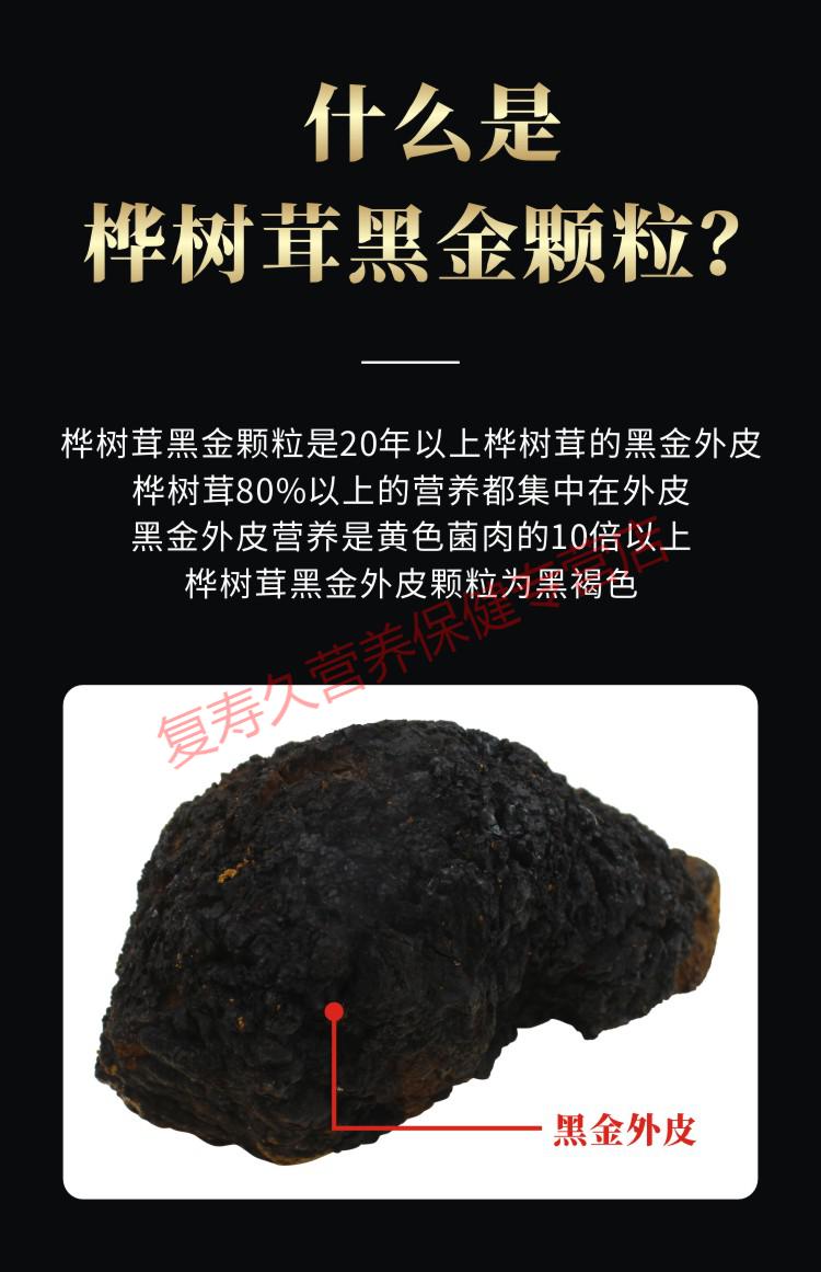 康中尊桦树茸黑金颗粒长白山野生桦树茸一斤装桦褐孔菌白桦茸天然