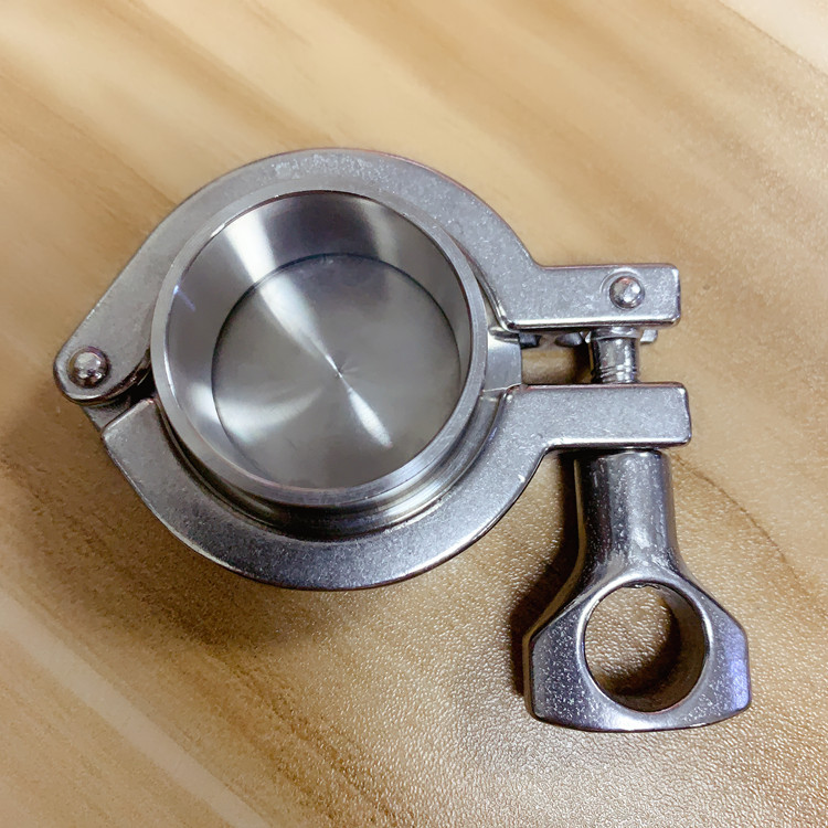 304不锈钢卡箍盲板套装卡盘端头闷堵盖板快开盲板φ159卡盘183