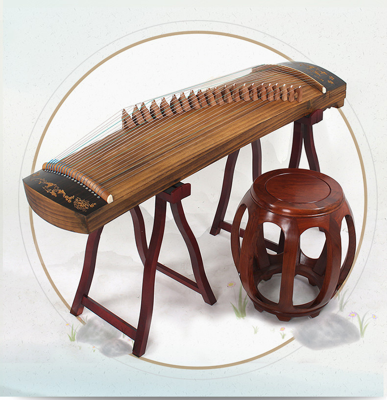 小古筝125m21弦便携式古筝旅行筝可演奏琴半筝发顺丰德邦空谷幽蓝