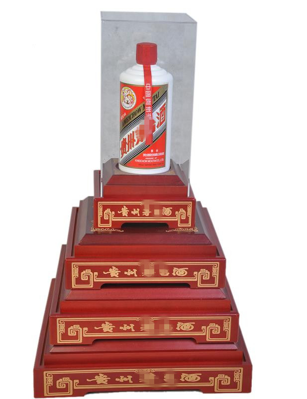 茅台飞天展示底座生肖一斤酒瓶底座底托金桂叶走进茅台酒摆件展架q10