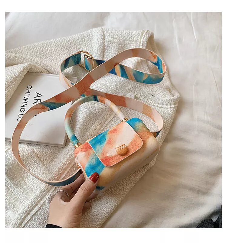 geroge 时尚女包手提果冻包糖果色迷你小包包女夏小众设计感斜跨网红