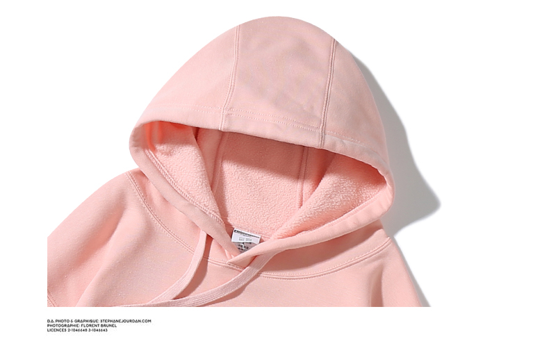 时代少年团刘耀文同款logo字母涂鸦粉色2021春秋薄款连帽卫衣男女暗夜