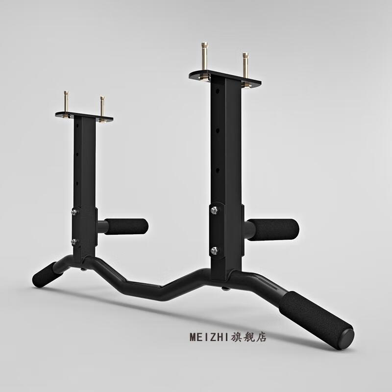 天花板吊顶梁底引体向上器健身单杠不锈钢e170b银色不锈钢弯曲杆