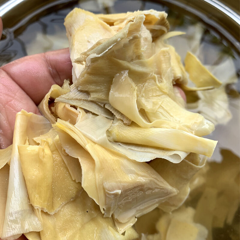 新货徽州农家手剥嫩冬笋衣干货干笋衣竹笋衣新鲜黄山特产年货1000g共4