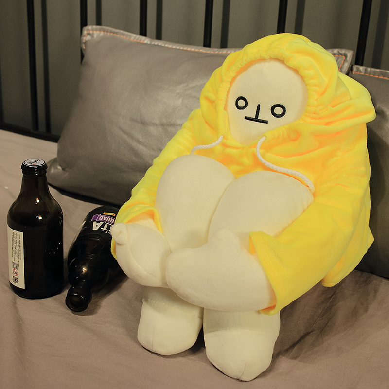 利路修同款香蕉人孤独同款玩偶小黄人公仔悲伤的系自闭蹲利路修小人