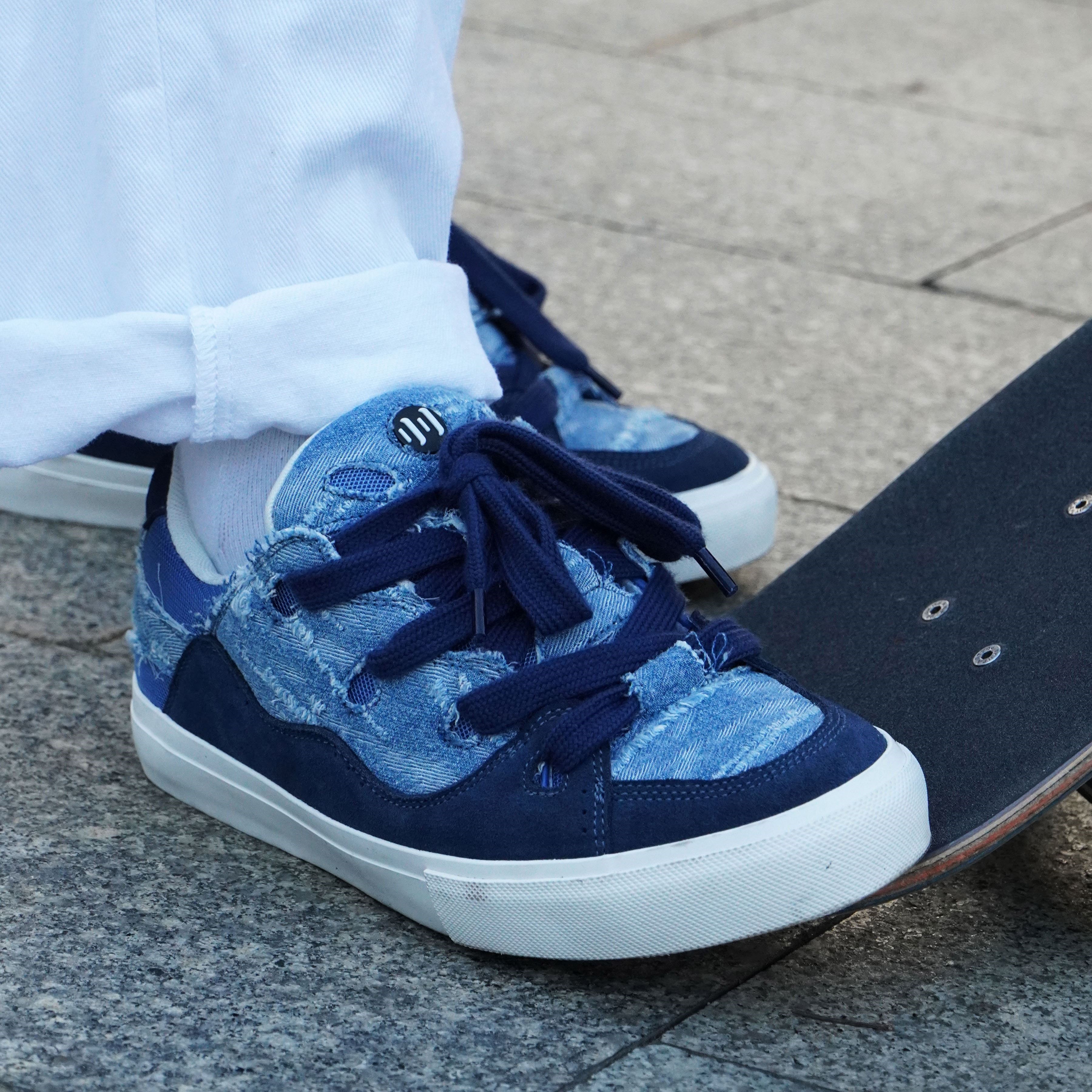 光随我意顽刻ollieskate面包鞋翻毛皮水洗仔拼接复古做旧bake男女滑板