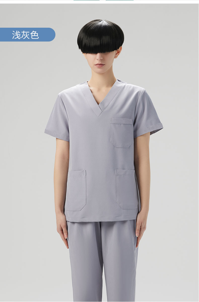 南丁格尔纯棉洗手衣男女短袖刷手服手术室医生工作服长袖手术衣服 女