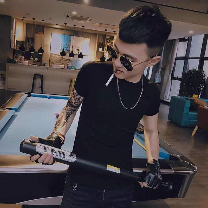 精神小伙套装男夏季搭配帅气网红两件套痞帅男装短袖短裤衣服一套帕孚