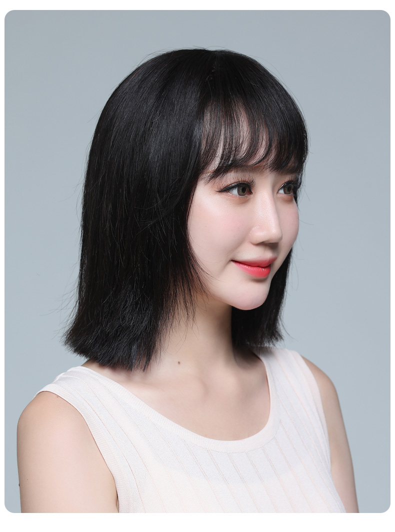 恒发假发片女头顶补发真人发丝遮白发增发量蓬松一片式无痕隐形补发片