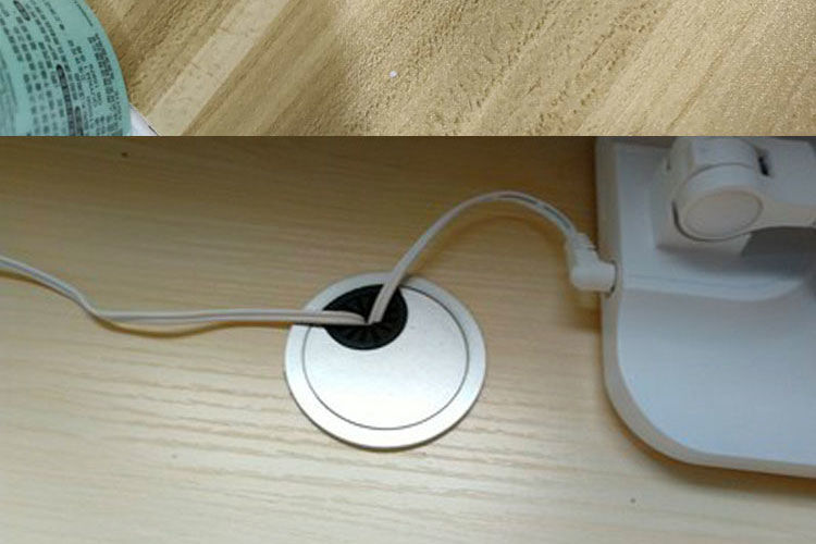 电脑桌穿线孔盖电脑台办公桌写字台书桌穿线孔盖桌面电视墙电脑桌走线