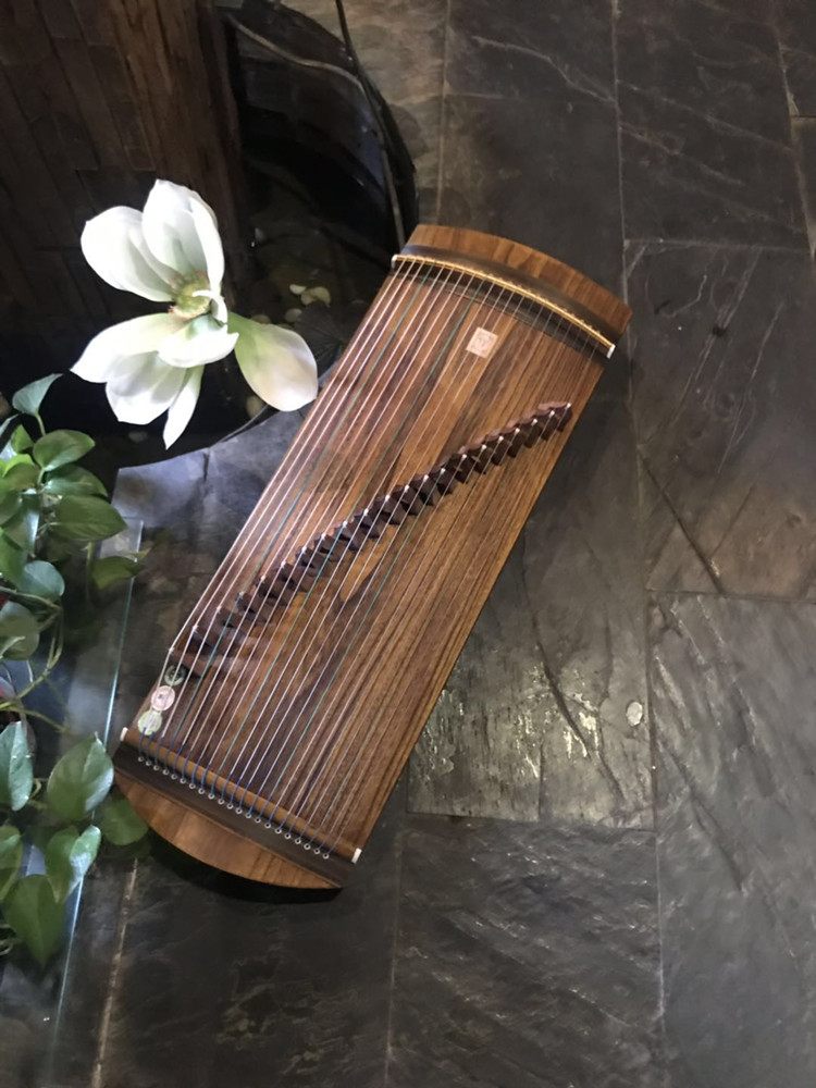 21弦迷你小古筝70 80 1米便携式半筝 纯桐木初学儿童成人演奏 70小筝