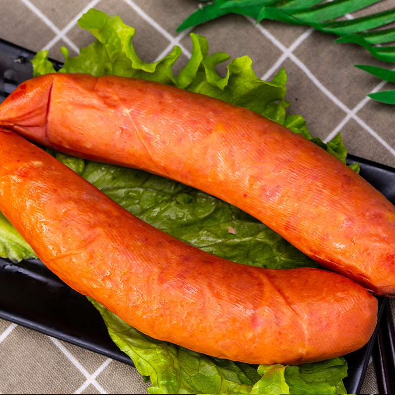 天津国顺蒜味香肠2根350g天津特产酱货即食早餐老味火腿切片