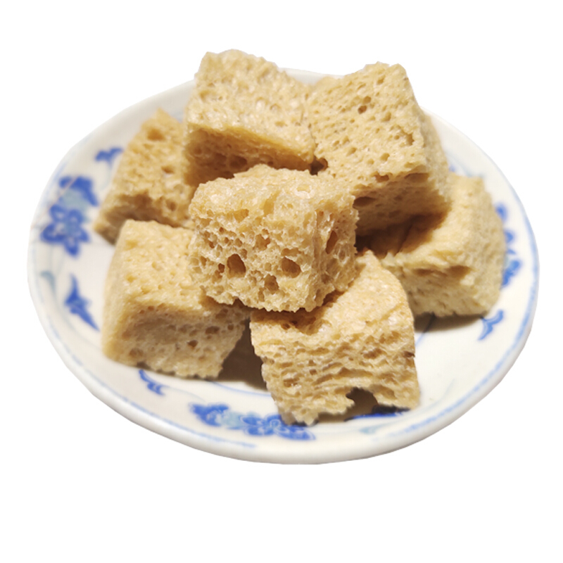 面筋干凉皮专用烤麸麻酱凉拌菜火锅河南特产干货面藕丁块商用500g 面