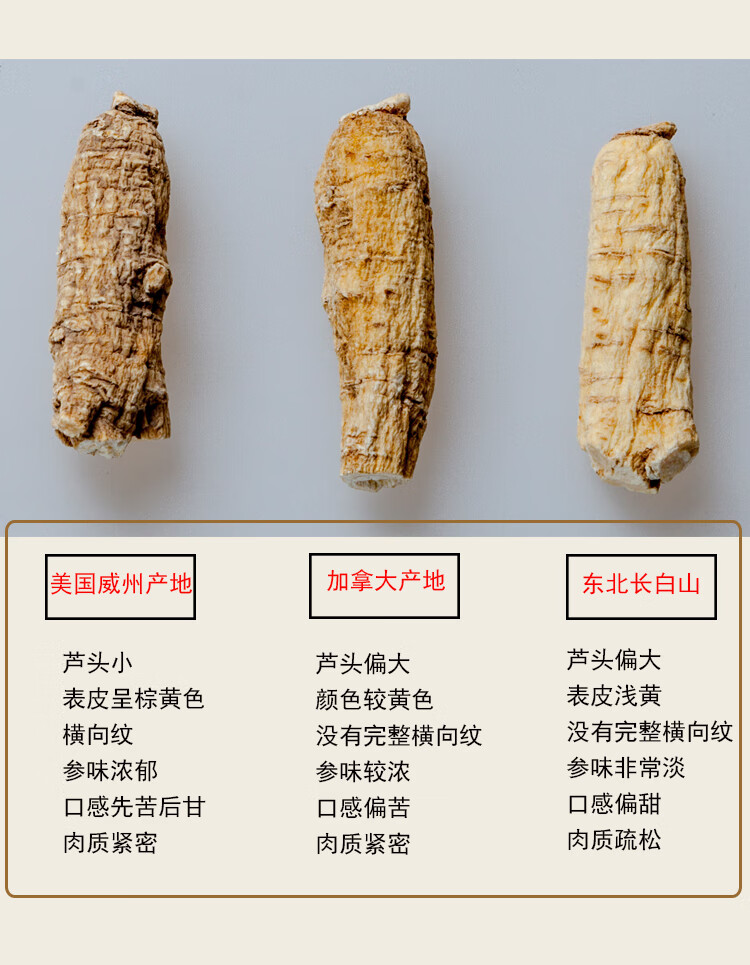 西洋参段花旗参片整枝西洋参113克美国原包装 花旗参整支【图片 价格