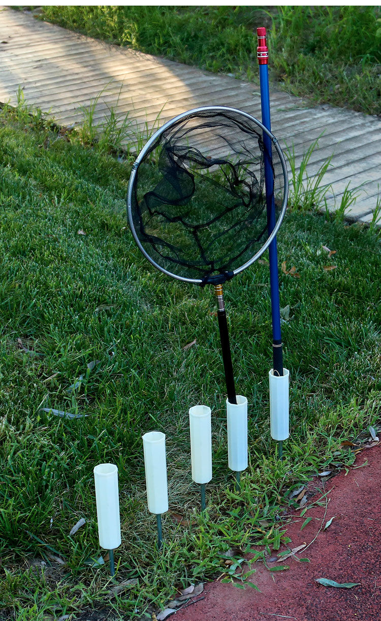 海竿海杆抛竿多功能矶竿抛杆简易地插筒钓杆炮台插地叉升级夜光款2个