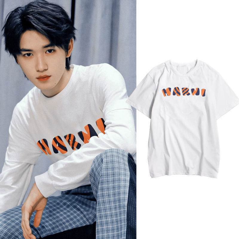 时代少年团宋亚轩同款潮牌棉短袖抑菌t恤男女宽松学生情侣装上衣服