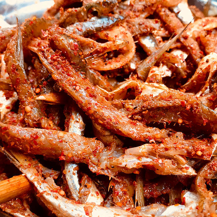 晨臻 四川特产巴中平昌白衣麻辣香酥脆油炸鱼特色小吃美味河鱼巴山