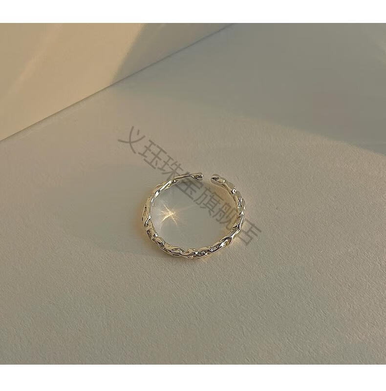 老凤凰银戒指女素圈小众设计2021时尚个性食指戒高级感冷淡风精致轻奢