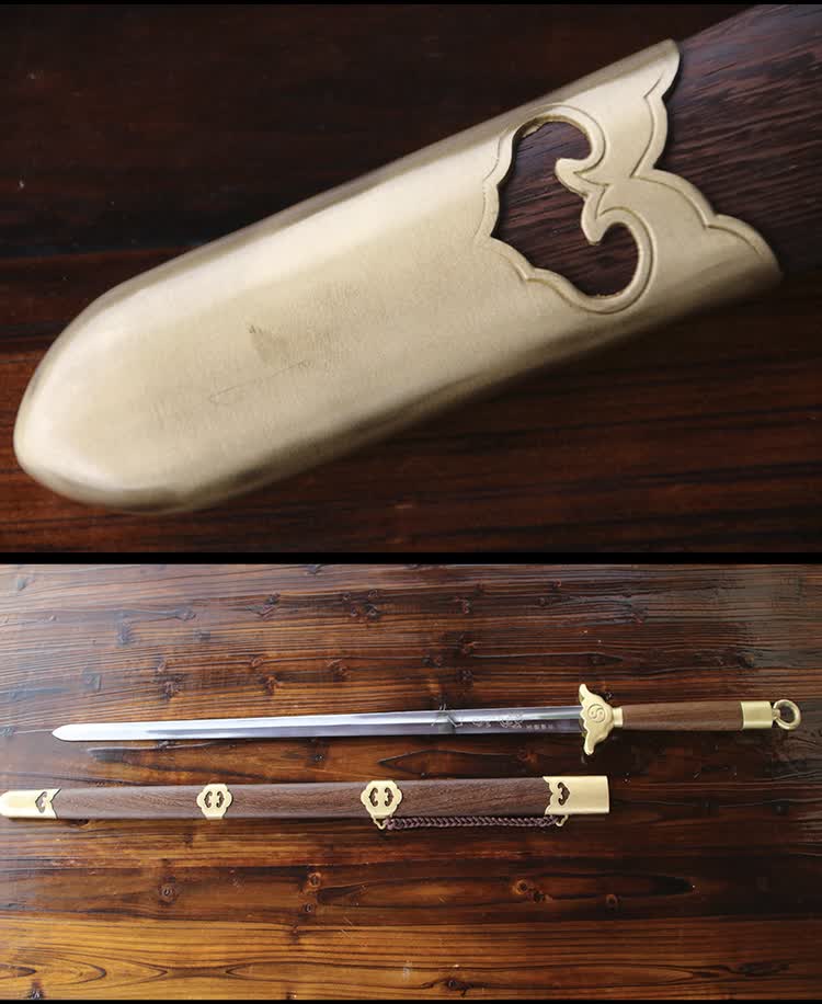 太极晨练剑半软剑双手不锈钢太极剑男女武术半硬半软剑未开刃武当长柄