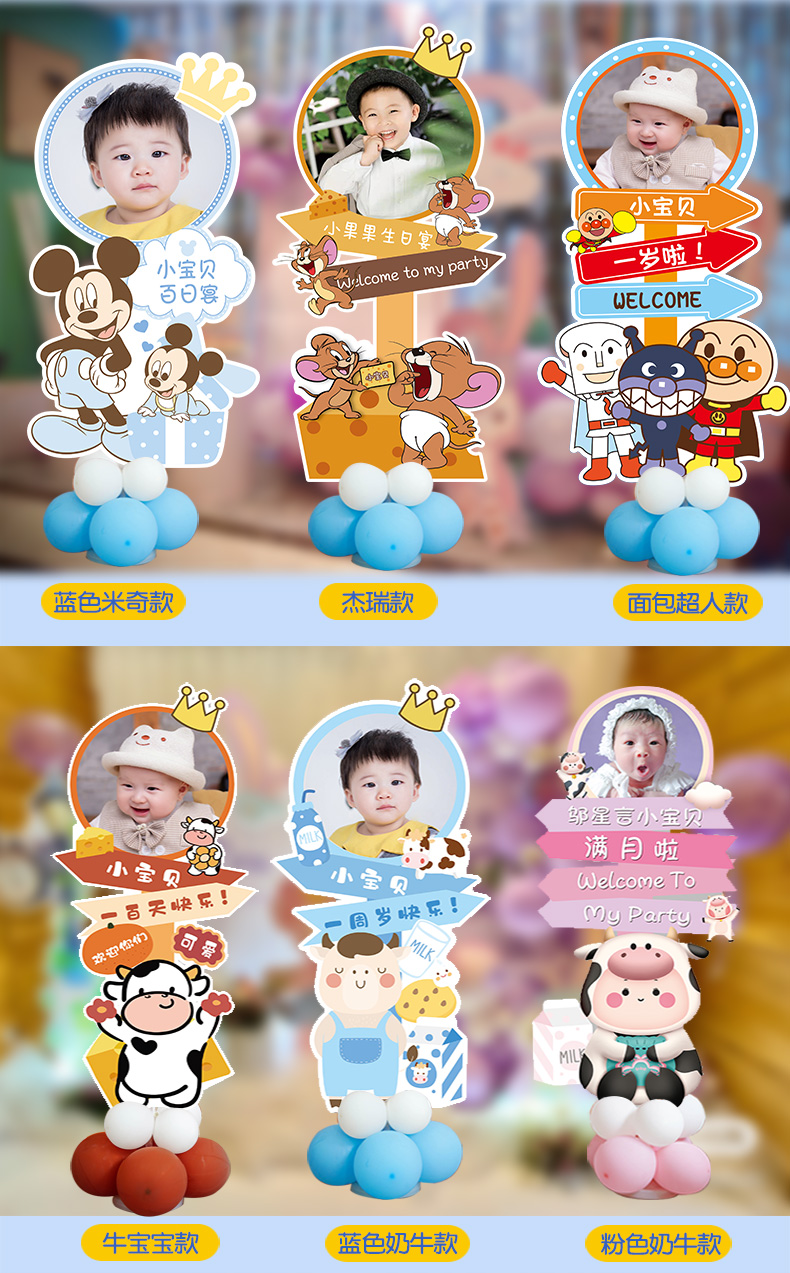 百天宴迎宾牌宝宝周岁宴百日满月生日布置装饰迎宾牌背景kt板名字定制