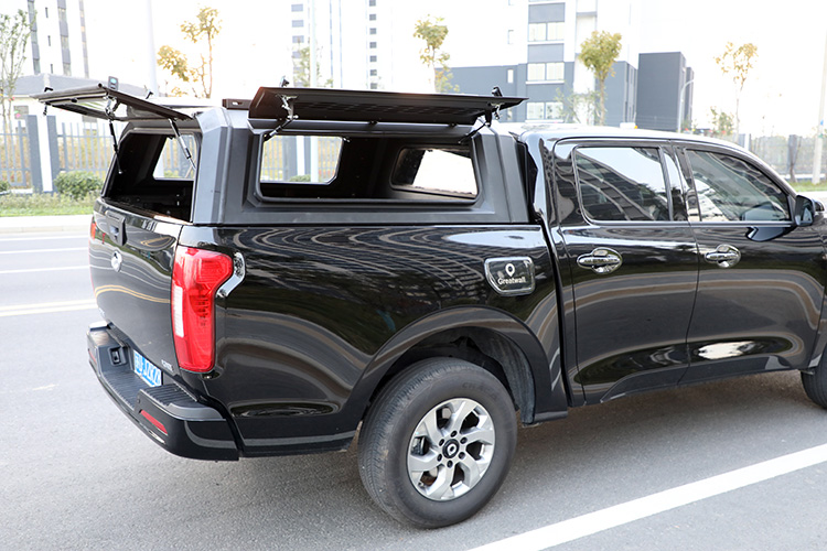 长城炮高盖皮卡后盖三开门后箱乘/商/越野版改装套件黑色锰钢带锁